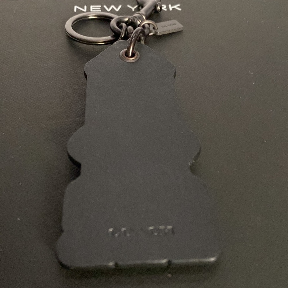 F57238 Coach NASA Silver Rocket Shuttle Leather Keychain FOB Bag Charm NWOT - Picture 6 of 6